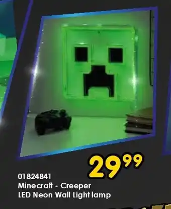 ToyChamp Minecraft - Creeper LED Neon Wall Light lamp aanbieding