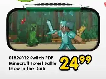 ToyChamp Switch PDP Minecraft Forest Battle Glow In The Dark aanbieding