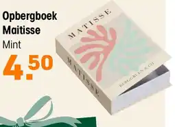 Kwantum Opbergboek maitisse mint aanbieding