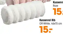 Kwantum Kussenrol rib off-white aanbieding