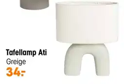 Kwantum Tafellamp ati greige aanbieding