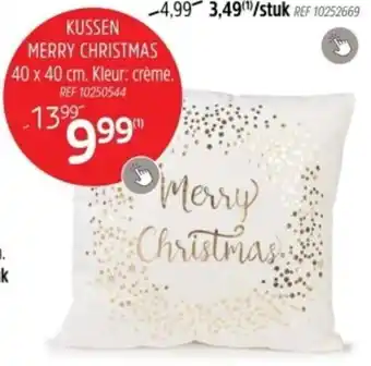 Brico Kussen merry christmas aanbieding