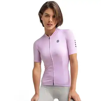 Decathlon Dames Wielrennen ultralichtgewicht wielershirt M3 Colmar SIROKO Roze aanbieding