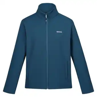 Decathlon Heren Cera V Wind Resistant Soft Shell Jas (Marokkaans Blauw/Citroen Kalk) aanbieding