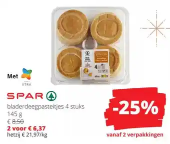 Spar bladerdeegpasteitjes aanbieding