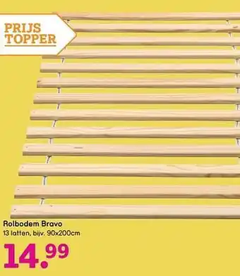 Leen Bakker Rolbodem bravo 90 x 200 cm aanbieding