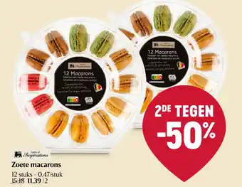 Delhaize Zoete macarons aanbieding