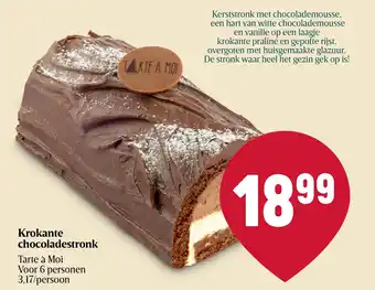 Delhaize Krokante chocoladestronk aanbieding