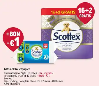 Delhaize Klassiek toiletpapier aanbieding