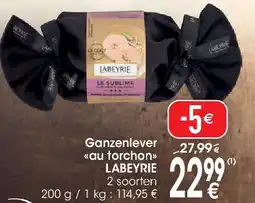 Cora Ganzenlever au torchon LABEYRIE aanbieding