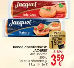 Cora Ronde aperitieftoasts JACQUET aanbieding