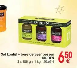 Cora Set konfijt + bereide veenbessen DIDDEN aanbieding