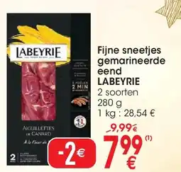 Cora Fijne sneetjes gemarineerde eend LABEYRIE aanbieding