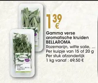 Cora Gamma verse aromatische kruiden BELLAROMA aanbieding