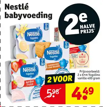 Kruidvat Nestlé babyvoeding aanbieding