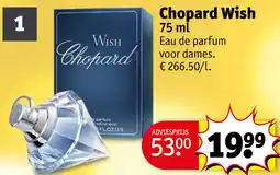 Kruidvat Chopard wish aanbieding