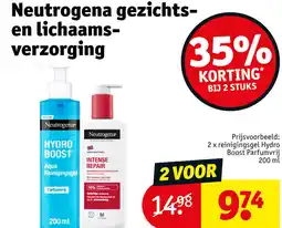 Kruidvat Neutrogena gezichts- en lichaamsverzorging aanbieding