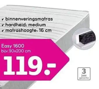 Leen Bakker Easy 1600 90 x 200 cm aanbieding