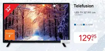 Eldi Telefusion LED TV 32’’/81 cm aanbieding