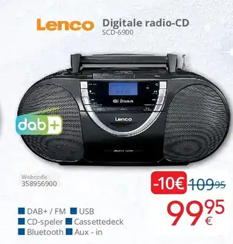 Eldi Digitale radio-CD SCD-6900 aanbieding