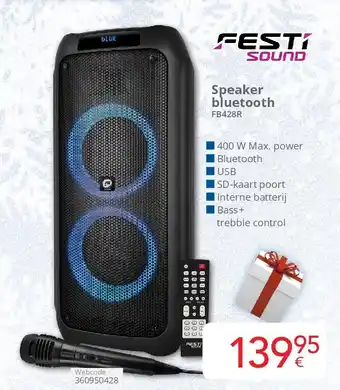 Eldi Speaker bluetooth FB428R aanbieding