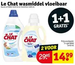 Kruidvat Le Chat Wasmiddel Vloeibaar aanbieding