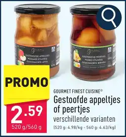 ALDI Gestoofde appeltjes of peertjes aanbieding