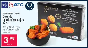 ALDI Gevulde aperitiefkroketjes, 12 st. aanbieding