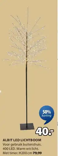 Jysk ALBIT LED LICHTBOOM aanbieding