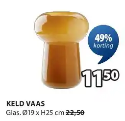 Jysk KELD VAAS aanbieding