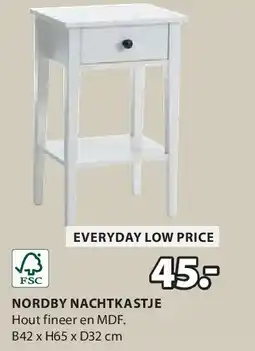 Jysk NORDBY NACHTKASTJE aanbieding