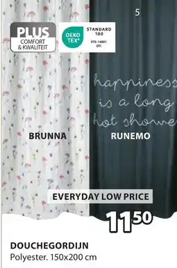 Jysk Douchegordijn aanbieding