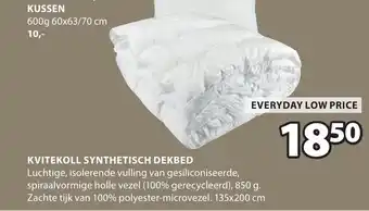 Jysk Kvitekoll Synthetisch Dekbed aanbieding