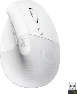 Coolblue Logitech Lift Souris Ergonomique Verticale Blanc aanbieding