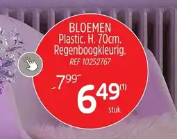 Brico BLOEMEN Plastic. H. 70cm. Regenboogkleurig aanbieding