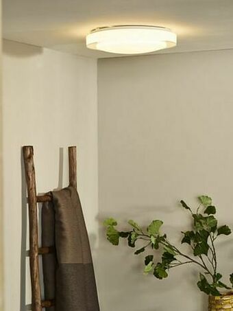 Zelfbouwmarkt Plafonlamp Led - Diam. 35 Cm - 18w - Opaal aanbieding