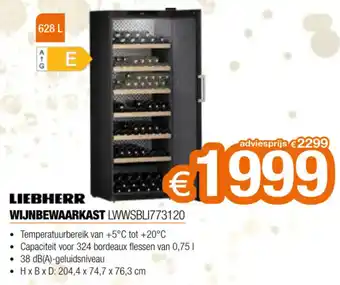 Expert Liebherr Wijnbewaarkast LWWSBLI773120 aanbieding