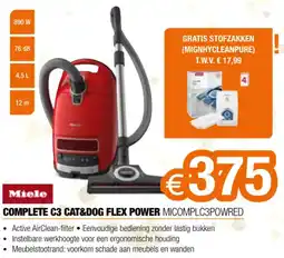 Expert Miele Complete C3 Cat & Dog Flex Power MICOMPLC3POWRED aanbieding