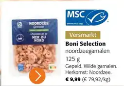 Colruyt Boni Selection Noordzeegarnalen aanbieding