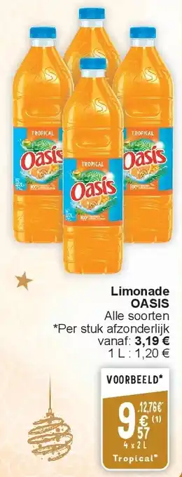 Cora Limonade OASIS aanbieding