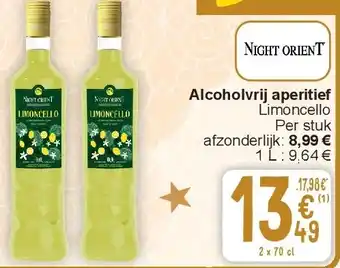 Cora Alcoholvrij aperitief Limoncello aanbieding