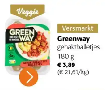 Colruyt Greenway Gehaktballetjes aanbieding