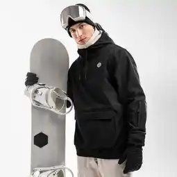 Decathlon Heren Wintersport snowboardjas W3 North Ice Zwart aanbieding