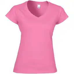 Decathlon Dames Zachte Stijl Korte Mouw Vhals TShirt (Azalea) aanbieding