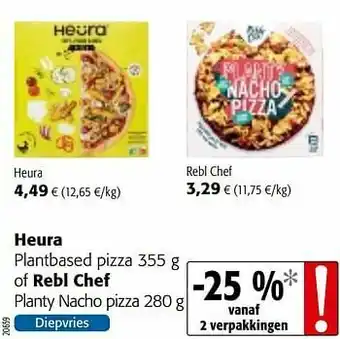 Colruyt Heura plantbased pizza aanbieding