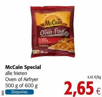 Colruyt Mccain special alle frieten oven of airfryer aanbieding