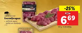 Lidl Everzwijnragout aanbieding