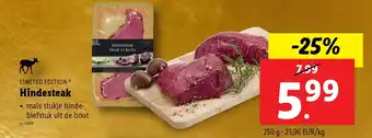 Lidl Hindesteak aanbieding