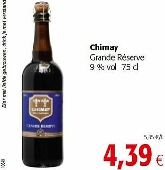 Colruyt Chimay grande réserve aanbieding