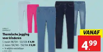 Lidl Thermische jegging voor kinderen aanbieding